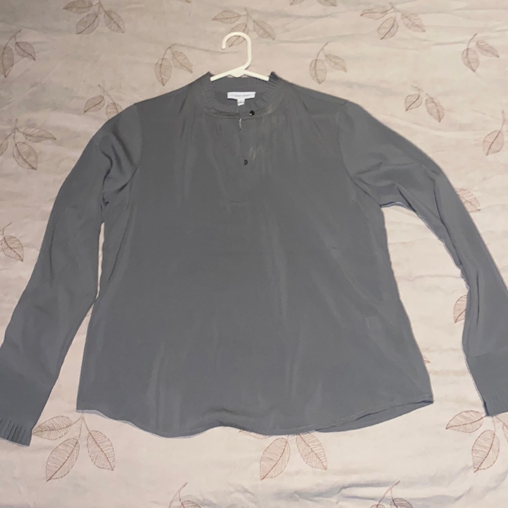 Calvin Klein long sleeve beautiful gray business shirt